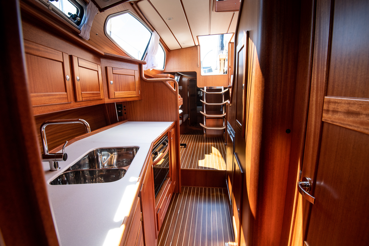Pantry of a Nordship 380 deck saloon
