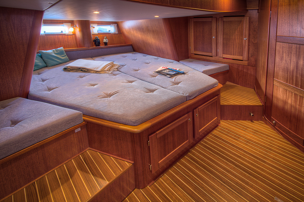Owners cabin of a custom built Nordship 
